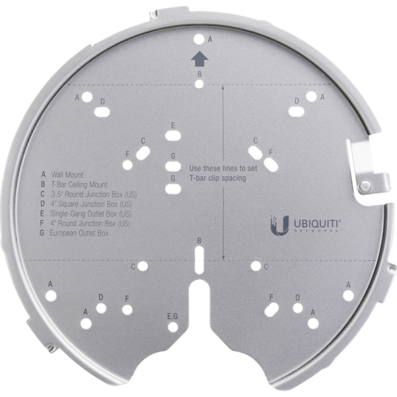 accesorio ubiquiti u pro mp unifi montaje para ac pro, ac hd, ac shd y posterior