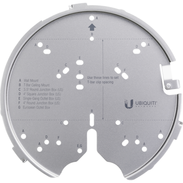 accesorio ubiquiti u pro mp unifi montaje para ac pro, ac hd, ac shd y posterior