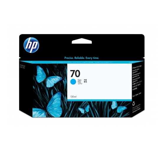 hp hp 70 cartucho de tinta hp70 cian  c9452a