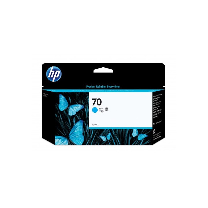 hp hp 70 cartucho de tinta hp70 cian  c9452a