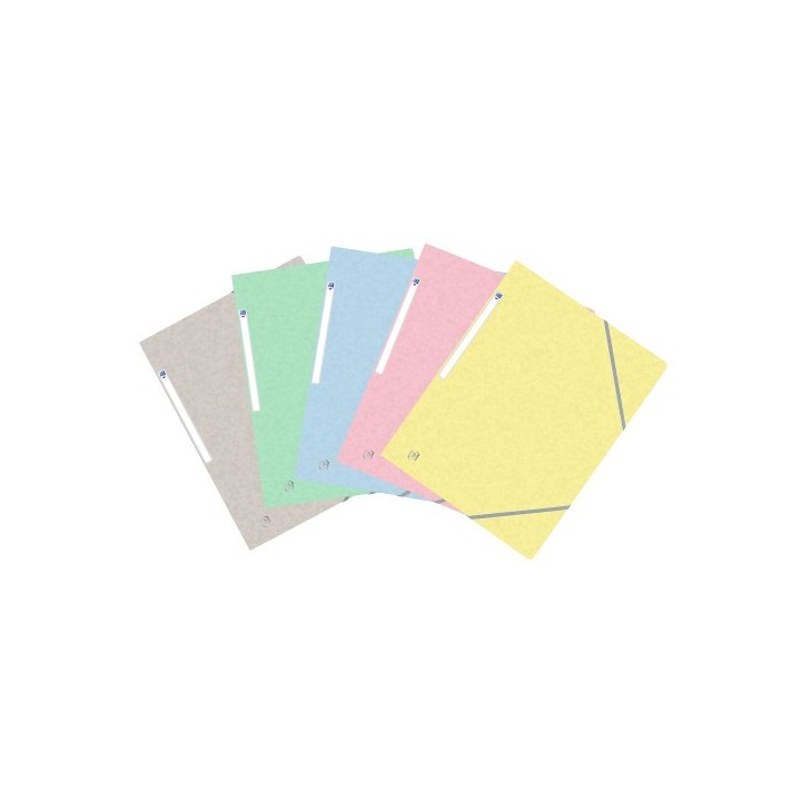 oxford carpeta de gomas con solapas top file+ tb a4+   surtido pastel oxford 400117805