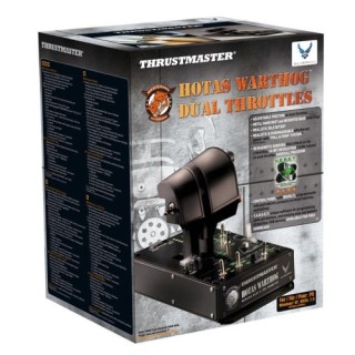 thrustmaster thrustmaster hotas warthog dual throttles negro usb simulador de vuelo pc