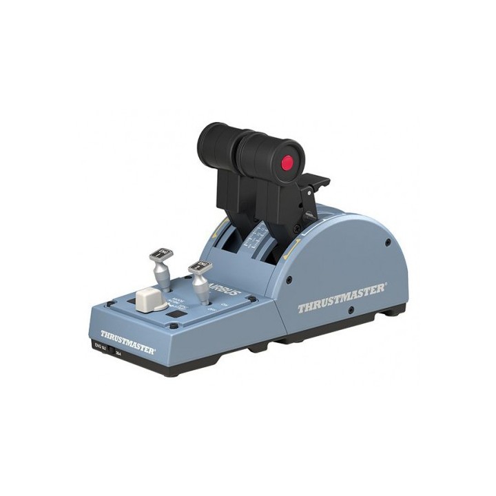 thrustmaster thrustmaster tca quadrant airbus edition negro, azul simulador de vuelo pc