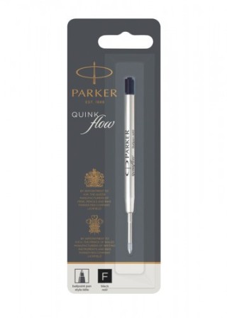 parker recambio boligrafo quinkflow 0.5 negro parker 1950367  pack  12 unidades