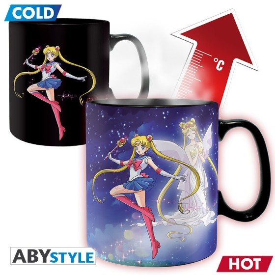 abystyle taza termica abystyle sailor moon sailor & chibi