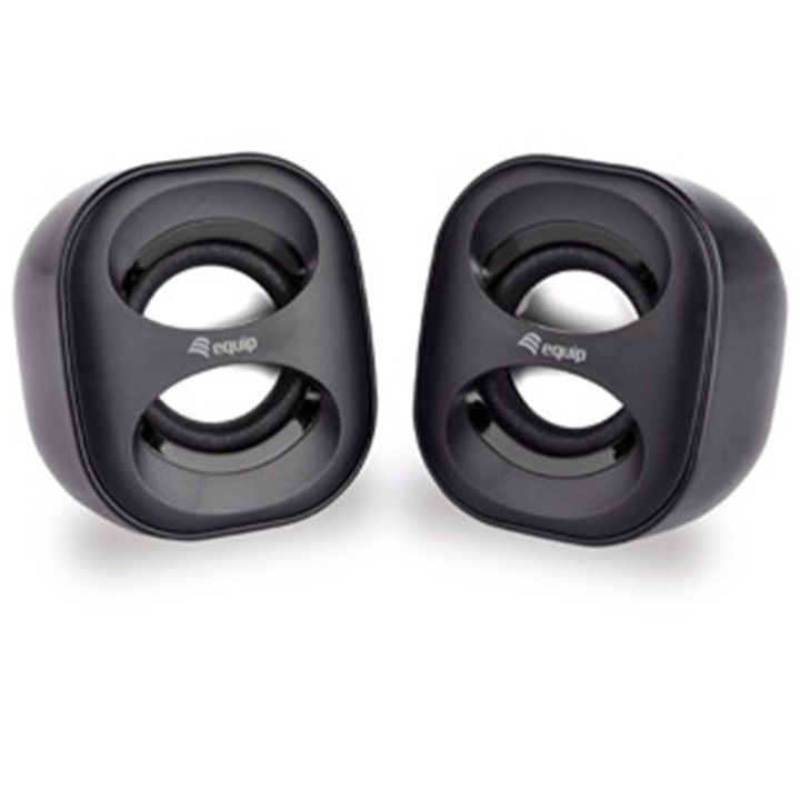 equip altavoces 2.0 equip life mini 6w rms color negro jack 3.5 pulgadas alimetancion usb