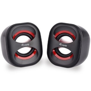 equip altavoces 2.0 equip life mini 6w rms color negro y rojo jack 3.5 pulgadas alimetancion usb