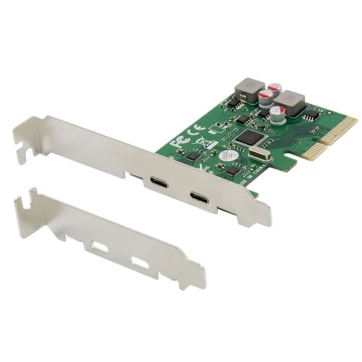 conceptronic tarjeta conceptronic pci express 4x 2 puertos usb 3.2 gen2 tipo c autoalimentada