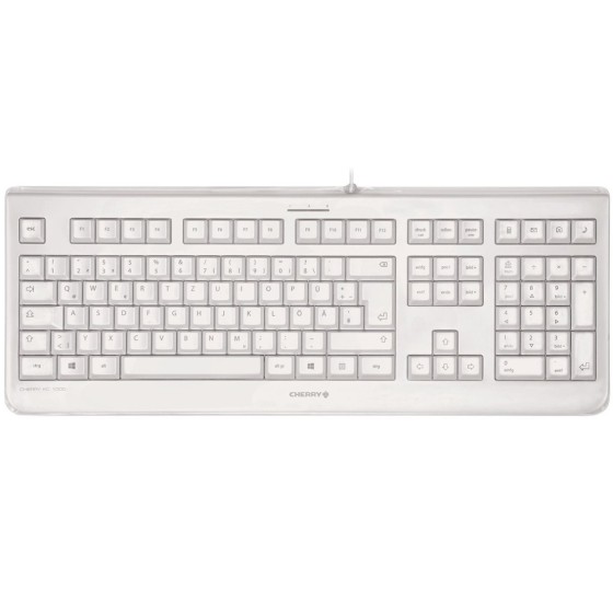 cherry teclado cherry kc 1068 usb blanco