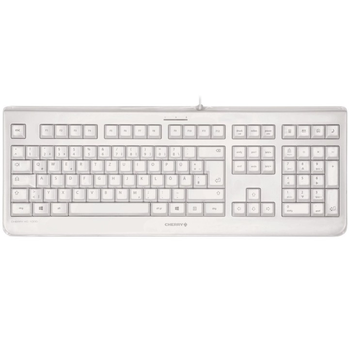 cherry teclado cherry kc 1068 usb blanco