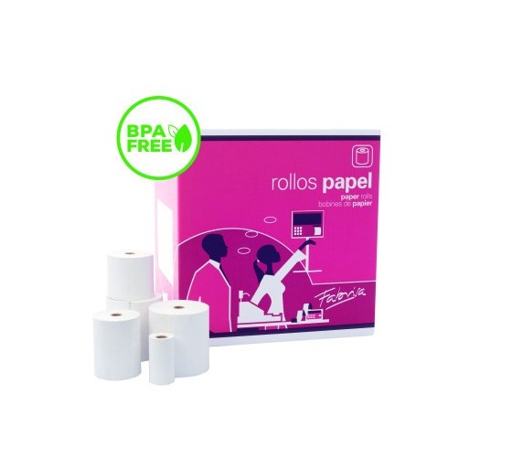 fabrisa rollo termico 57x40x12mm sin bisfenol a fabrisa 18116  pack  10 unidades