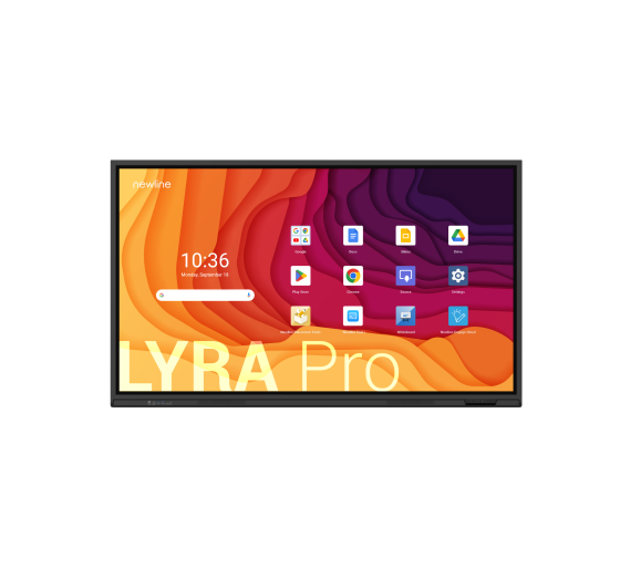 newline newline monitor internativo lyra pro  tt 7523qa  75,android 13, google edla, multi usuario,