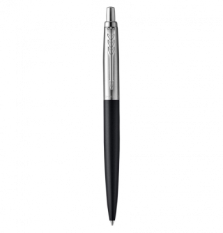 parker boligrafo jotter xl richmond negro mate ribete de color cromo plumin medio tinta azul parker