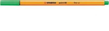 stabilo rotulador punta fina point 88 0.4mm esmeralda claro stabilo 88/16  pack  10 unidades