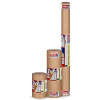 tesa rollo papel protector autoadhesivo marron 15cm x 50m. tesa 74922 00000 00