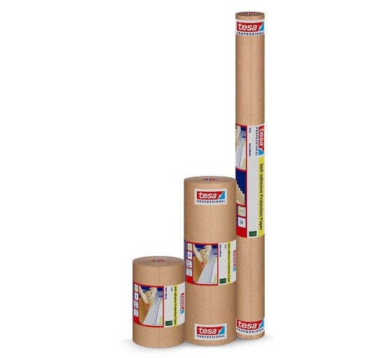 tesa rollo papel protector autoadhesivo marron 15cm x 50m. tesa 74922 00000 00