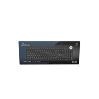 teclado mediarange mros101 black es flat keys 1.5m usb