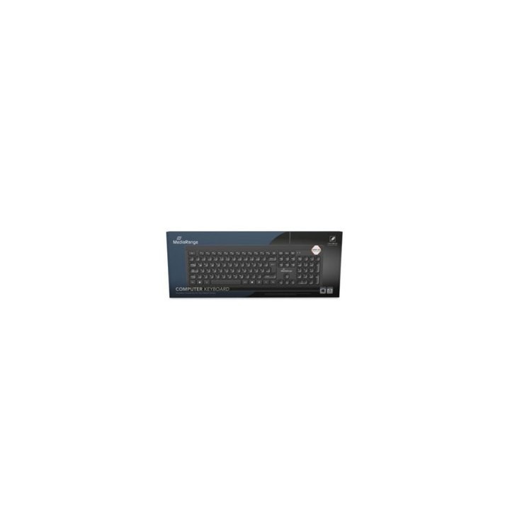 teclado mediarange mros101 black es flat keys 1.5m usb