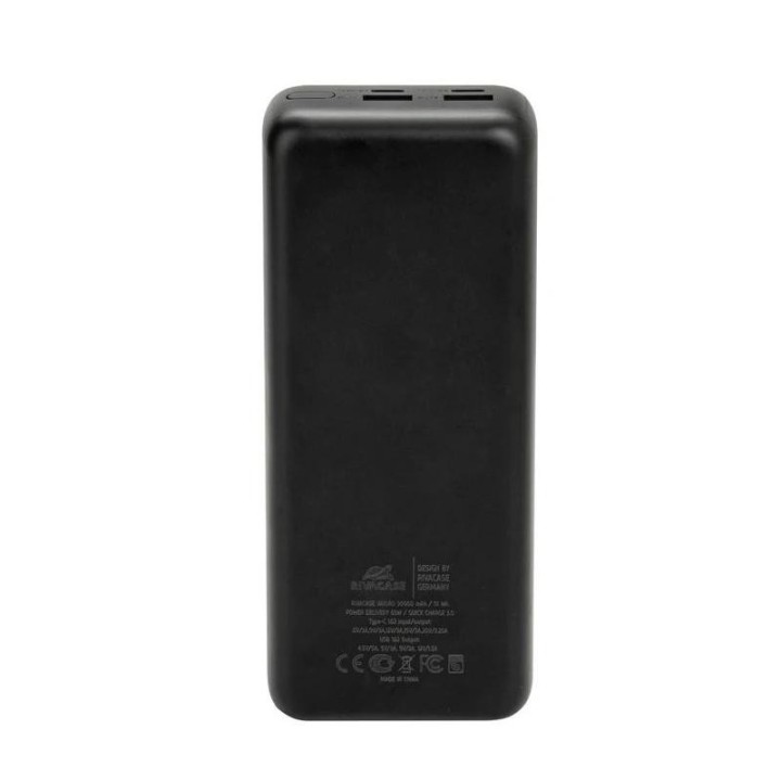 rivacase va1080 qc/pd 65w 30000 mah black