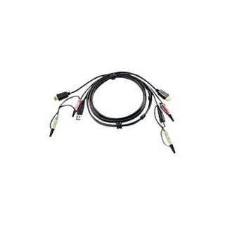 aten aten 2l 7d02uh cable para video, teclado y raton  kvm  1,8 m negro
