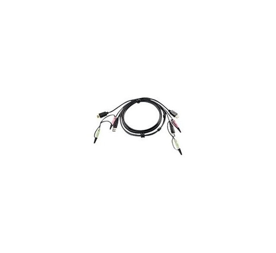 aten aten 2l 7d02uh cable para video, teclado y raton  kvm  1,8 m negro