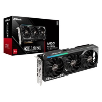 asrock vga asrock rx 9070 xt challenger,amd,rx9070xt,16gb,gddr6,256bit,1hdmi+3dp  rx9070xt cl 16g