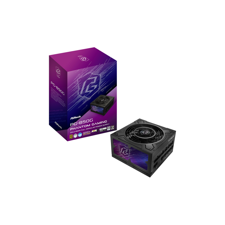 asrock asrock phantom gaming pg 850g unidad de fuente de alimentacion 850 w 20+4 pin atx atx negro