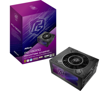 asrock asrock phantom gaming pg 1300g unidad de fuente de alimentacion 1300 w 20+4 pin atx atx negro