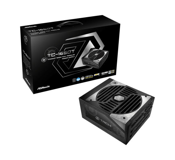 asrock asrock taichi tc 1650t unidad de fuente de alimentacion 1650 w 20+4 pin atx atx negro