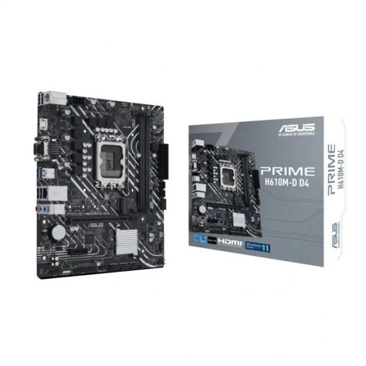 asus placa base prime h610m d d4  matx 1700