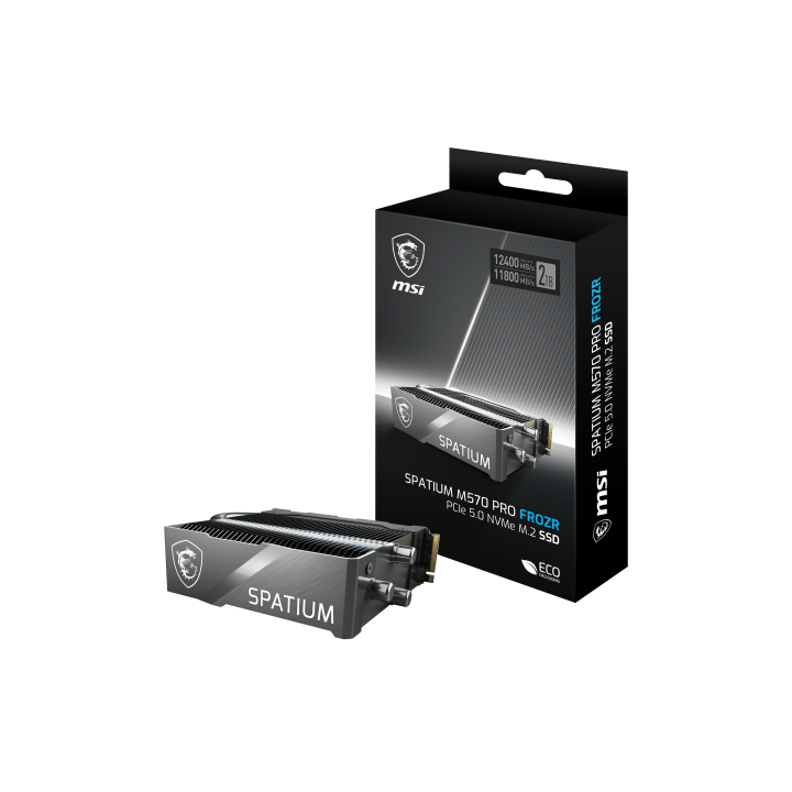 msi msi spatium m570 pro pcie 5.0 nvme m.2 2tb frozr unidad de estado solido pci express 5.0 3d nand