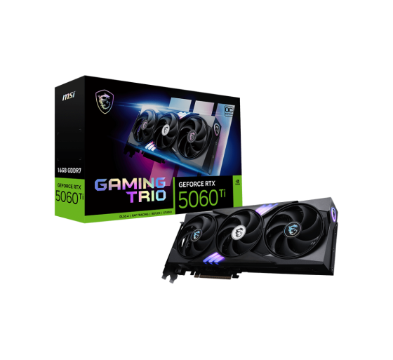 msi msi gaming geforce rtx 5060 ti 16g trio oc nvidia 16 gb gddr7