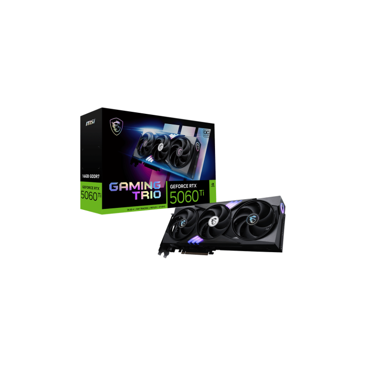 msi msi gaming geforce rtx 5060 ti 16g trio oc nvidia 16 gb gddr7