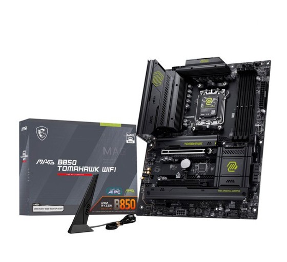 msi placa msi mag b850 tomahawk wifi,amd,am5,b850,4ddr5,256gb,1hdmi,4sata3+2m.2,5gblan+wifi7+bt5.4,4