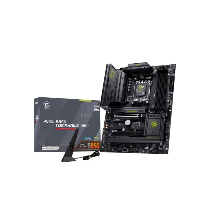 msi placa msi mag b850 tomahawk wifi,amd,am5,b850,4ddr5,256gb,1hdmi,4sata3+2m.2,5gblan+wifi7+bt5.4,4