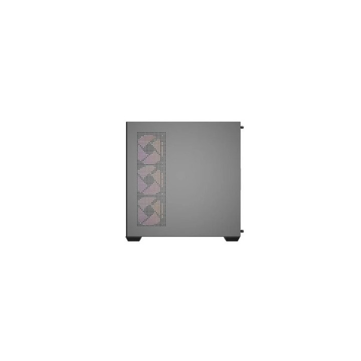 torre darkflash ds900w negra atx 2 paneles de cristal   4 fans argb   wood