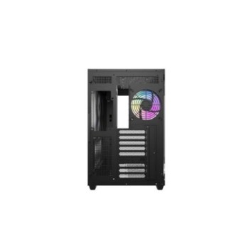 torre darkflash dqx80 negra atx 3 paneles de cristal   4 fans argb pwm