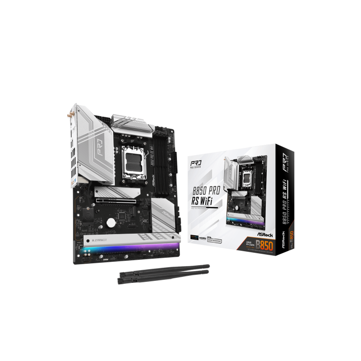 asrock asrock b850 pro rs wifi amd b850 zocalo am5 atx