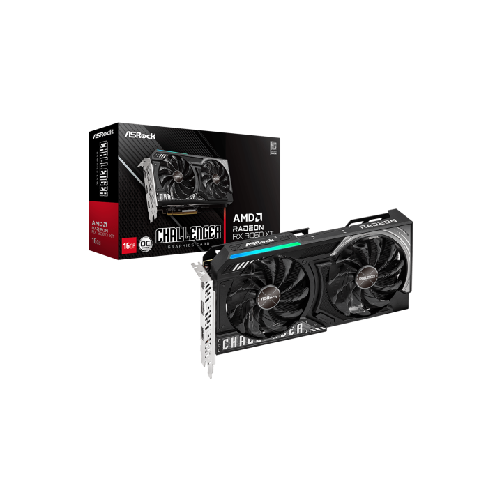 asrock asrock amd radeon rx 9060 xt challenger 16gb oc gddr6