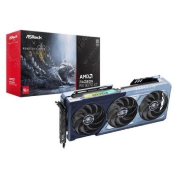 asrock vga asrock rx 9070 xt monster hunter wilds edition,amd,rx9070xt,16gb,gddr6,256bit,1hdmi+3dp