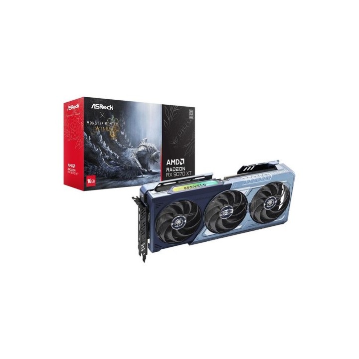 asrock vga asrock rx 9070 xt monster hunter wilds edition,amd,rx9070xt,16gb,gddr6,256bit,1hdmi+3dp