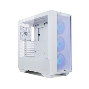 torre e atx lian li lancool iii rgb white 2xcristal templado 3xven 140mm front 1x140mm trasero