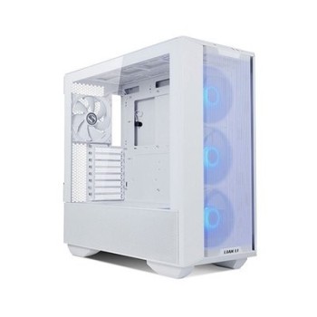 torre e atx lian li lancool iii rgb white 2xcristal templado 3xven 140mm front 1x140mm trasero