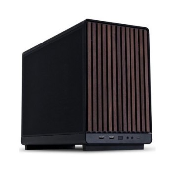 torre m atx lian li a3 wood glass version black crist. templado max gpu 415mm max cpu 165mm