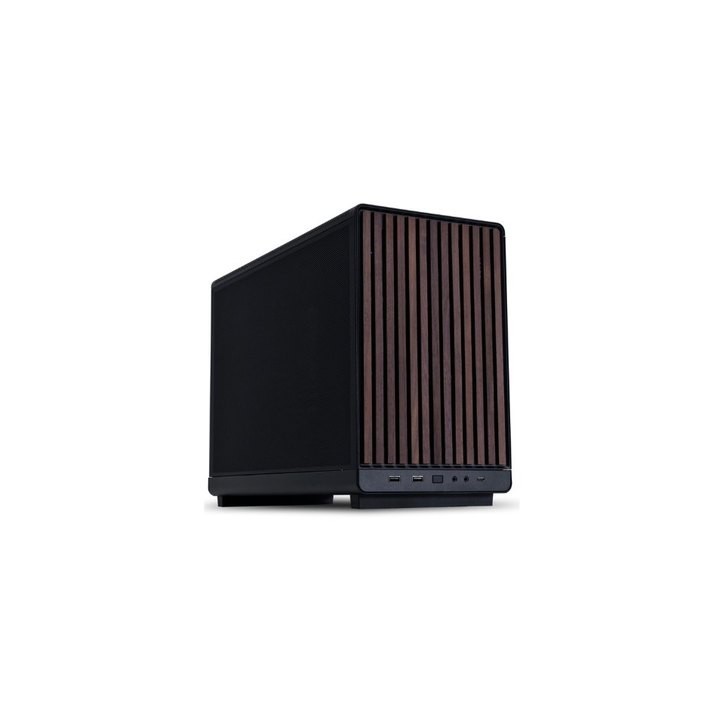 torre m atx lian li a3 wood glass version black crist. templado max gpu 415mm max cpu 165mm