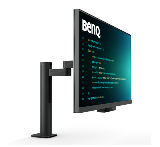 benq monitor benq rd320ua de 31 4k uhd para programacion, usb c, altavoces, usb hub, benq halo light