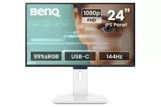 benq monitor benq gw2490tc  9h.lnmla.tbe  23.8” 1080p fhd 144hz ips eye care, usb c, altura regula