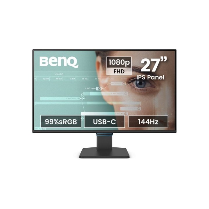 benq monitor benq gw2790c  9h.lnplb.qbe  27” 1080p fhd 144hz ips eye care, usb c, certificado tuv