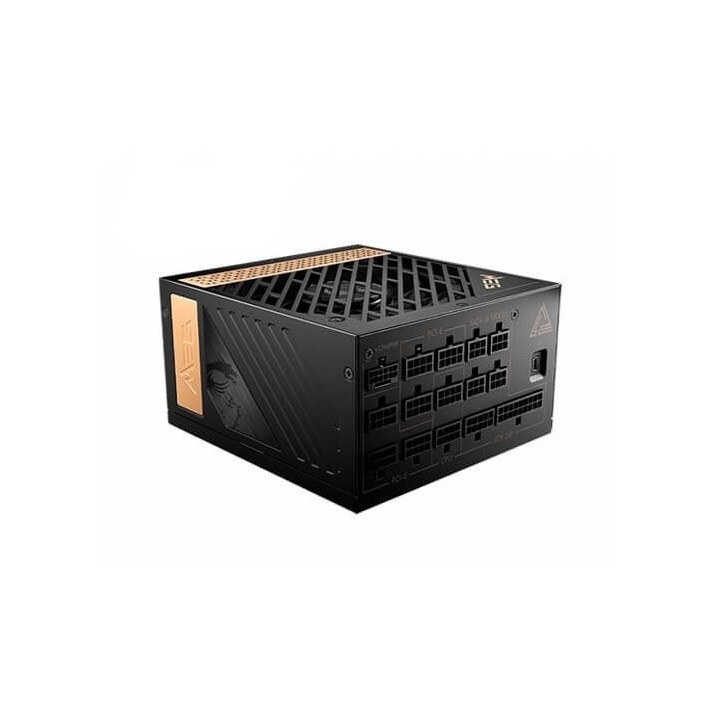 fuente de alimentacion atx 1300w msi meg ai1300p pcie5 80+ platinum full modular vent 120mm