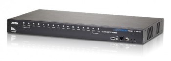 aten aten cs17916 interruptor kvm montaje en rack negro